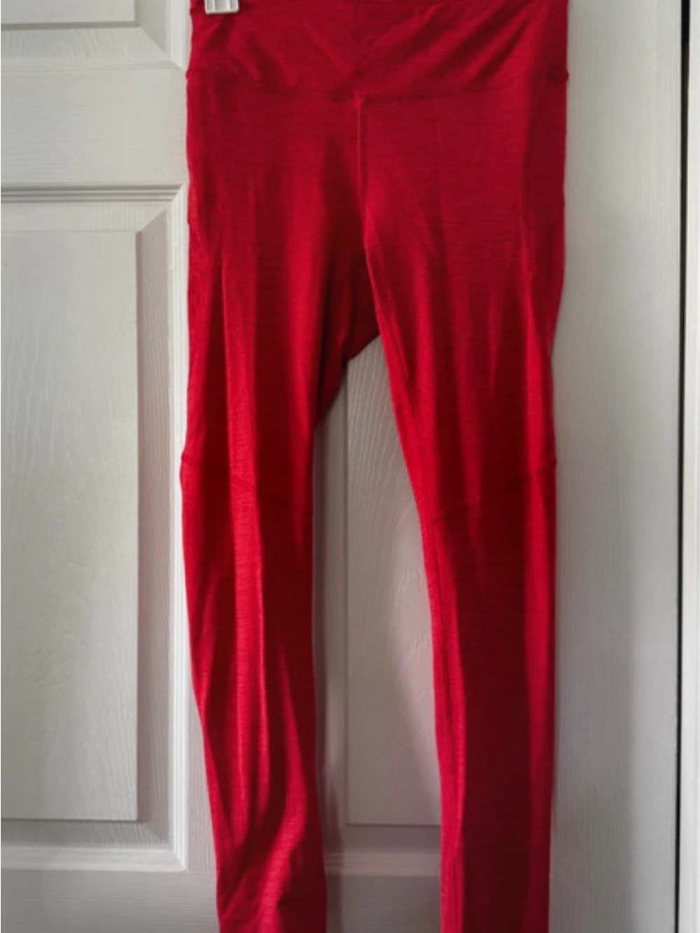 Outdoor Voices TechSweat Coral Red Leggings